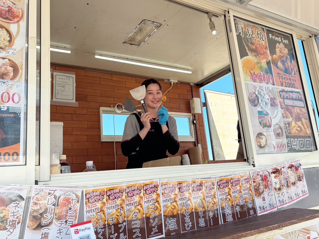 シェフェスタ最終日!唐揚げ・ポテト・月見焼きを販売